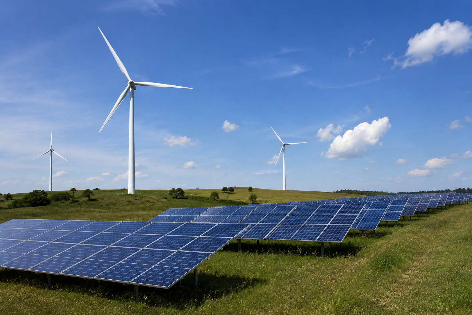 Foto proyek energi terbarukan dan divestment advisory